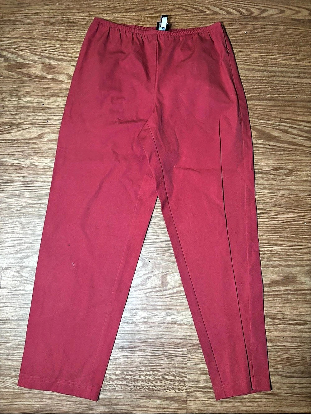 Eileen Fisher Straight Leg Pants in Red Like New